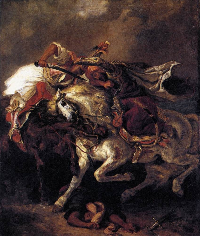 Eugene Delacroix Combat of the Giaour and the Pasha